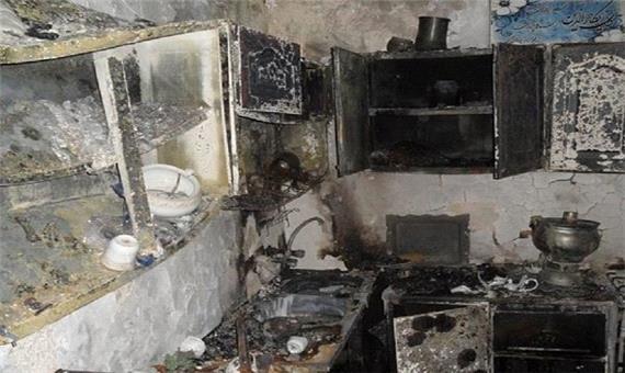 مرگ بچه 9 ساله در آتش سوزی منزل به دلیل اختلاف مالی