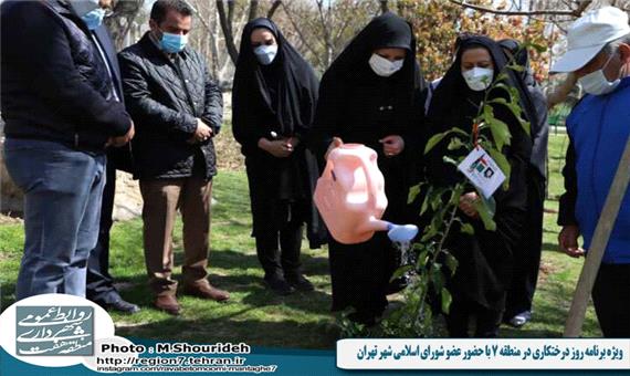 ویژه برنامه روز درختکاری  با حضور عضو شورای اسلامی شهر تهران