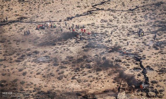 180 هکتار از طبیعت ارتفاعات «هنگام» در آتش سوزی از بین رفت