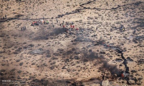 180 هکتار از طبیعت ارتفاعات هنگام در آتش سوزی از بین رفت