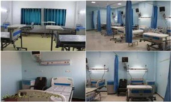 راه‌اندازی بخش جدید بستری بیماران کرونایی در بیمارستان ابن‌سینای نورآباد