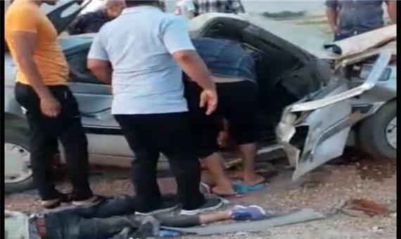 13 افغان در واژگونی خودرو پژو 405 در فارس مصدوم شدند