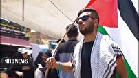 همدلی زائران سیدالشهدا با مردم مظوم غزه