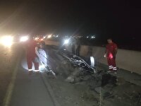 واژگونی خودروی سواری با سه مصدوم در جاده فیروزآباد به کوار
