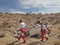 واژگونی سواری در جاده فیروزآباد به کوهمره سرخی با یک کشته و سه مصدوم