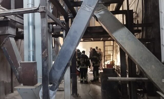 آتش‌سوزی کارخانه تولید آرد در شیراز مهار شد