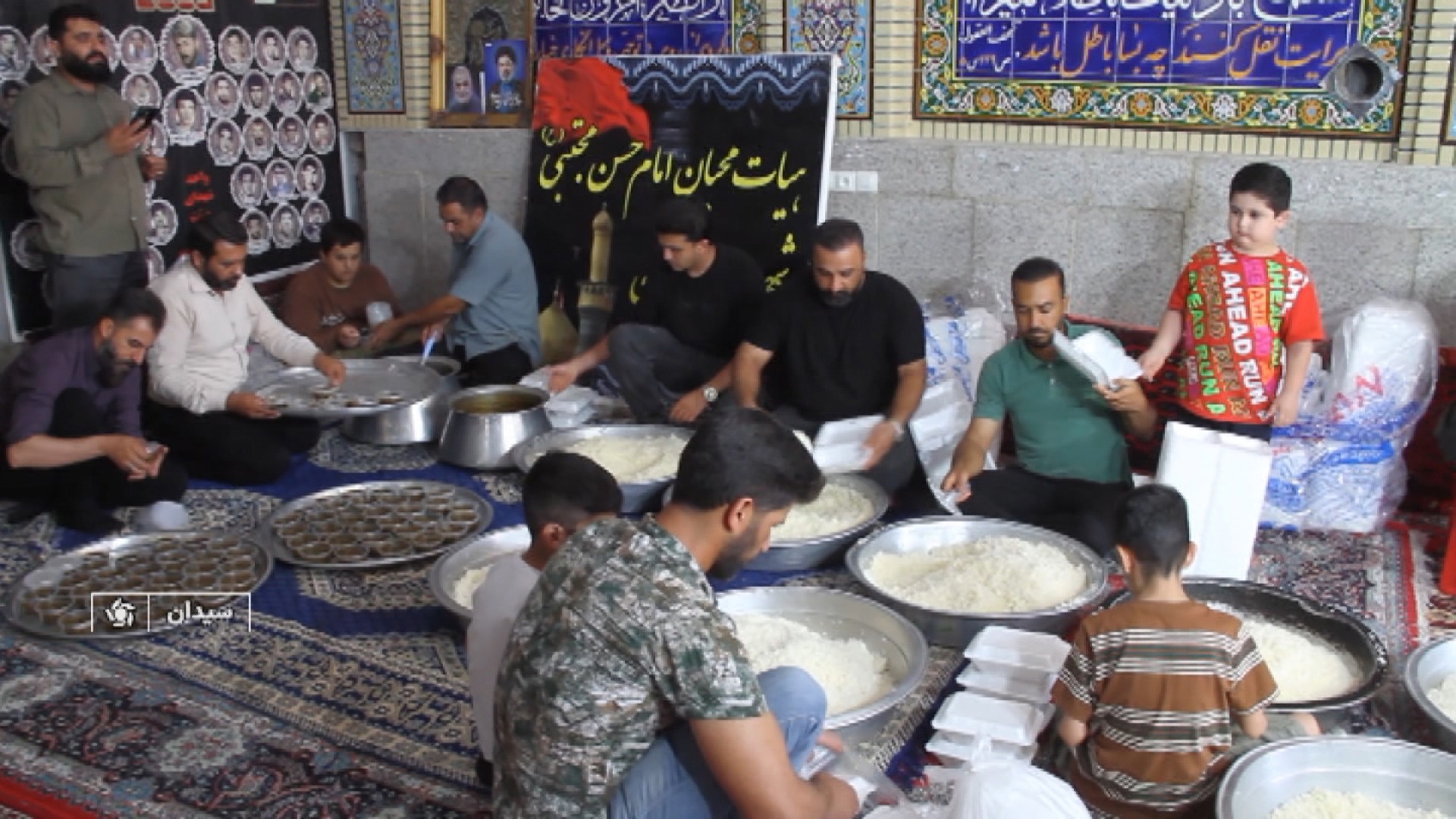 توزیع اطعام علوی عید سعید غدیر خم در سیدان مرودشت