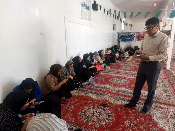 برگزاری آزمون عملی خوس دوزی در خرامه