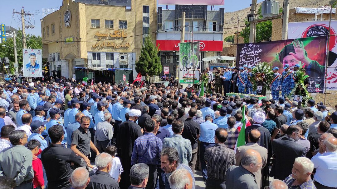 تشییع پیکر مطهر شهید «علیرضا معینی» در سپیدان فارس