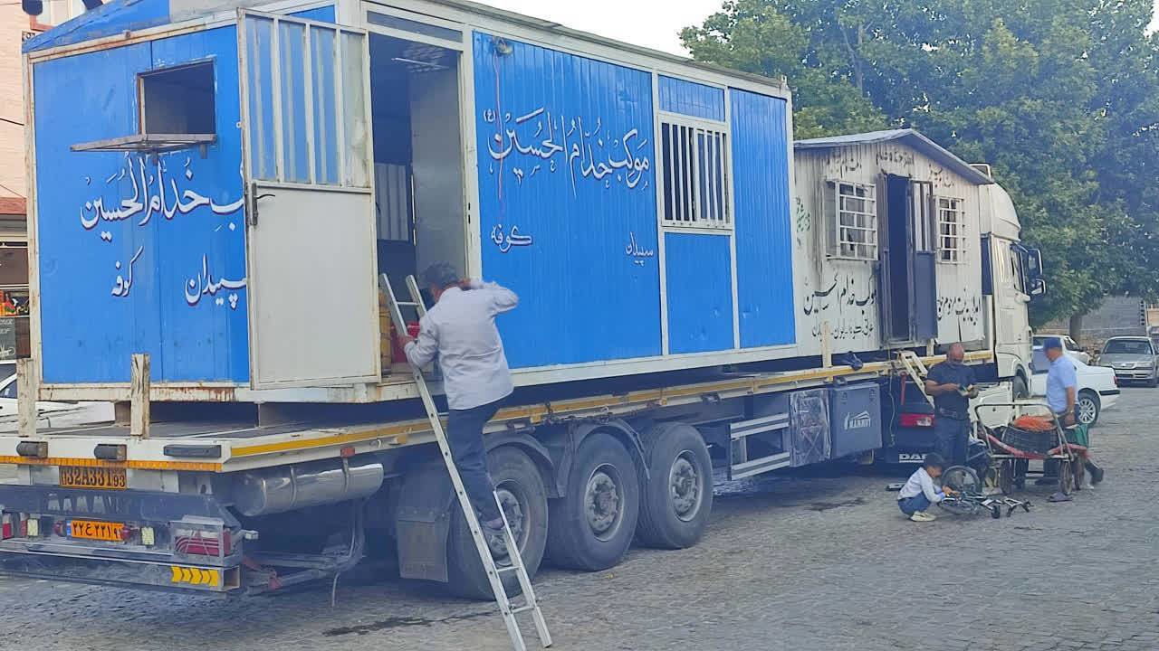 اعزام موکب خدام الحسین سپیدان به کربلای معلی