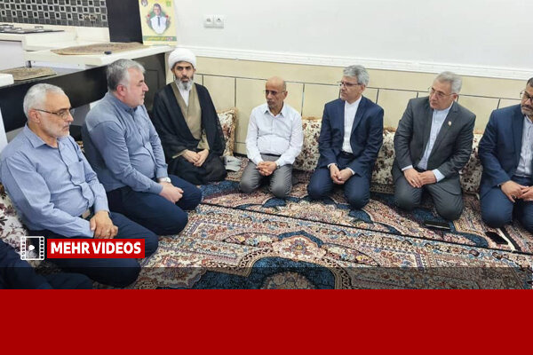 دیدار سخنگوی وزارت امور خارجه با خانواده نخبه شهید امینی در لامرد