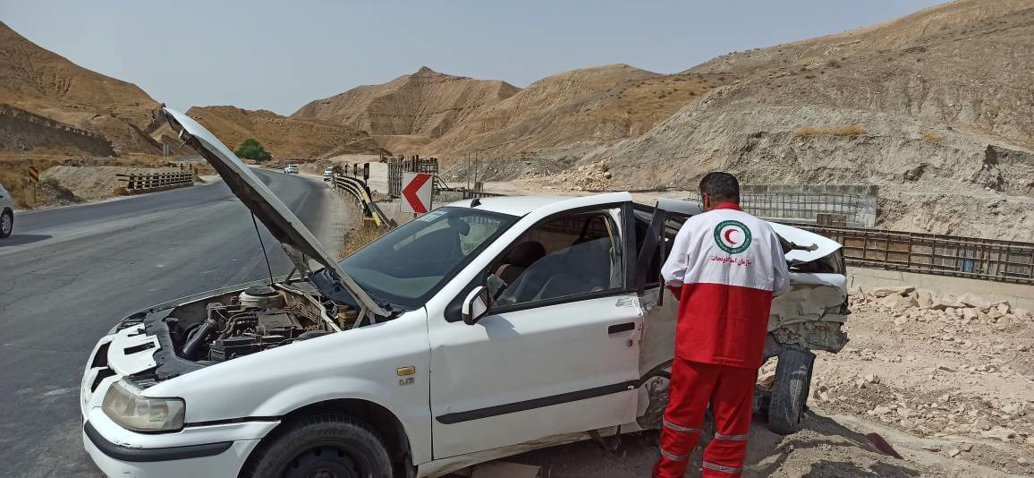 تصادف در جاده کازرون فارس با ۳ مصدوم
