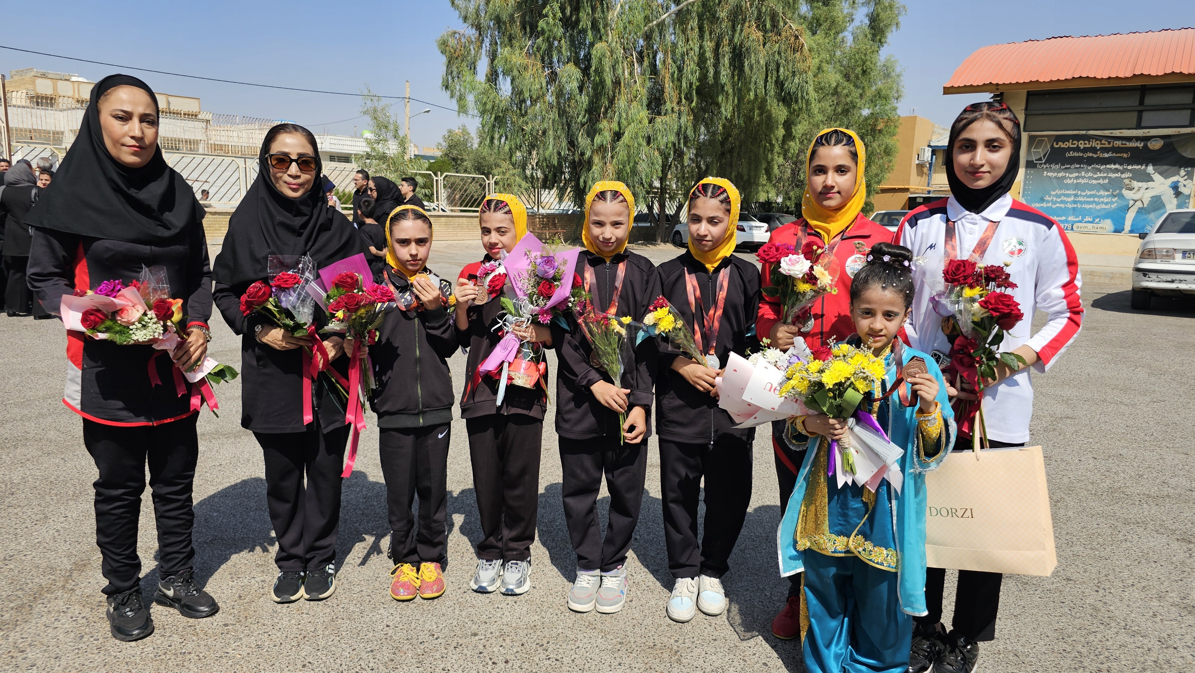 ۱۲ نشان رنگارنگ مسابقات قهرمانی کشور بر گردن دختران ووشوکار فسایی